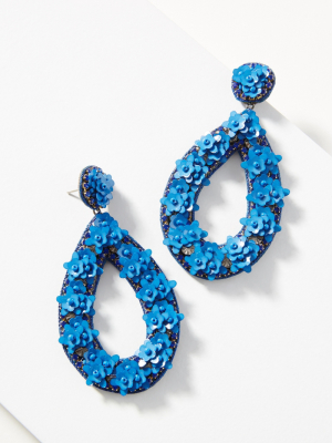 Deepa Flora Embellished Drop Earrings