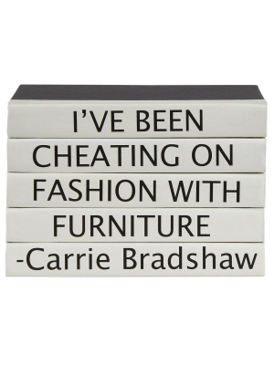 Candelabra Home Books - Carrie Bradshaw / "i've Been Cheating..."