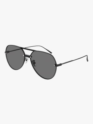 Black Aviator Sunglasses