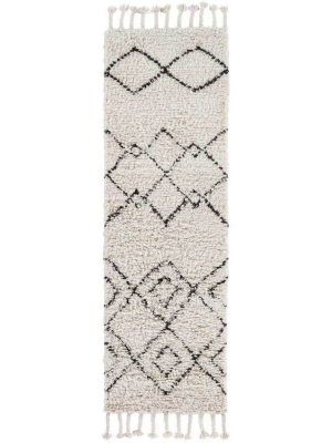 Sherpa Ivory/taupe Runner Rug