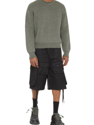 John Elliott Hem Openwork Rib-knit Sweater