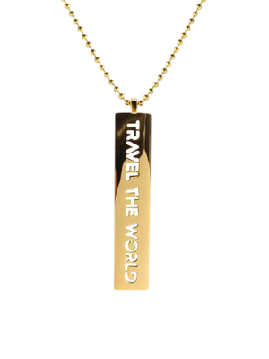 Travel The World Pendant Chain Necklace