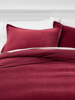 Solid Velvet Duvet Cover & Sham Set - Threshold™