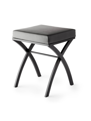 Onda Vanity Seat Matte Black/gray - Better Living Products