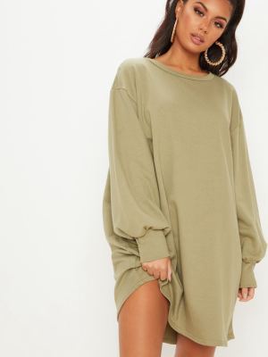 Sage Green Oversized Sweater Dress