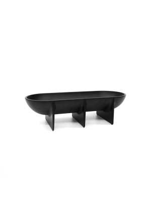 Large Standing Bowl - Black