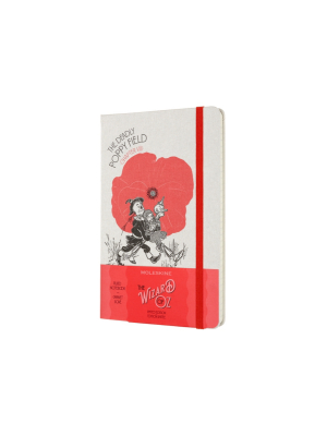 Moleskine Wizard Of Oz Poppy Field Limited Edition Large Ruled Hard Cover Notebook