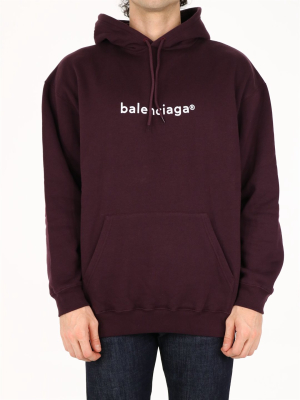 Balenciaga Logo Print Hoodie