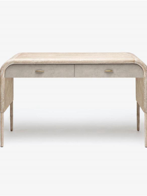 Pierre Desk French Grey White Washed Oak