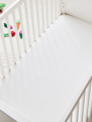 Tencel™ Crib Fitted Sheet - White