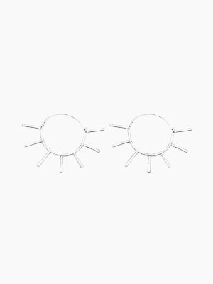 Sunny Hoops Earrings - Silver