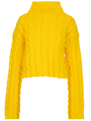 Balenciaga High Neck Knit Sweater