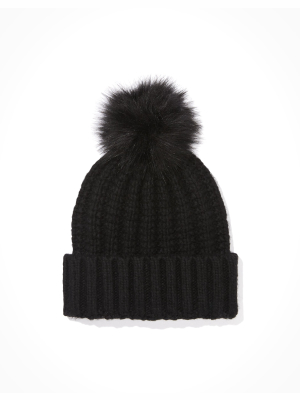 Ae Ribbed Pom Beanie