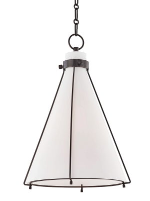 Hudson Valley Lighting Eldridge Pendant - Old Bronze & Opal