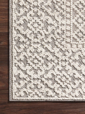 Cole Indoor/outdoor Rug In Grey & Ivory By Loloi