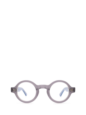 Lesca Burt Round Frame Glasses