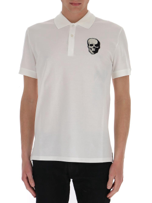 Alexander Mcqueen Skull Patch Polo Shirt