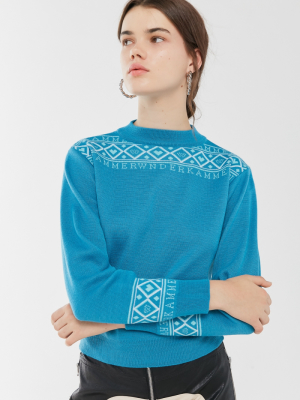 Wnderkammer Jacquard Crew Neck Sweater