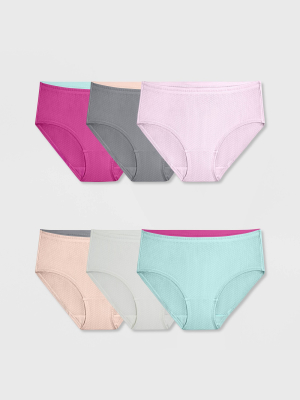 Fruit Of The Loom Women's 6pk Breathable Micro-mesh Low-rise Briefs - Assorted