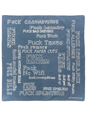 F*ck Bandana: Blue