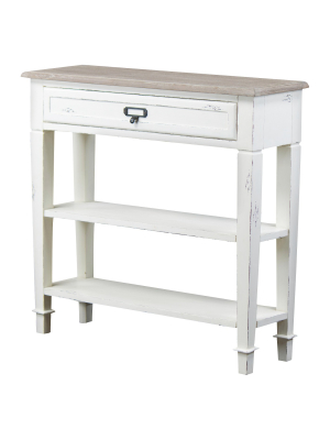 Dauphine Traditional French Accent Console Table 1 Drawer - Baxton Studio