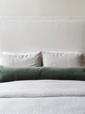 S|h Blue Spruce Velvet Lumbar Pillow