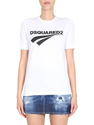 Dsquared2 Logo Print Crewneck T-shirt