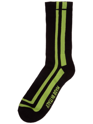 Gcds Logo Intarsia Crew Socks