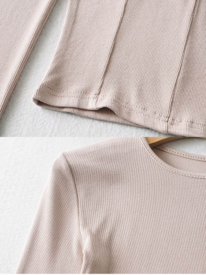 'bifina' Bust-line Detailed Sweater (4 Colors)