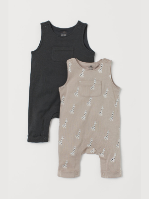 2-pack Sleeveless Rompers