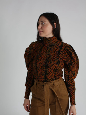 Sascha Turtleneck Amber Python