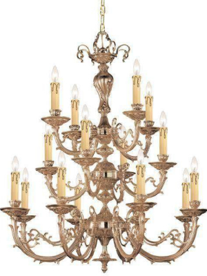 Etta 16 Light Olde Brass Chandelier