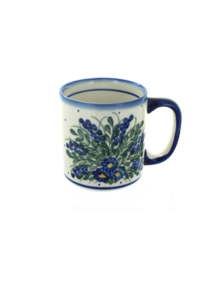 Blue Rose Polish Pottery Hyacinth Coffee Mug