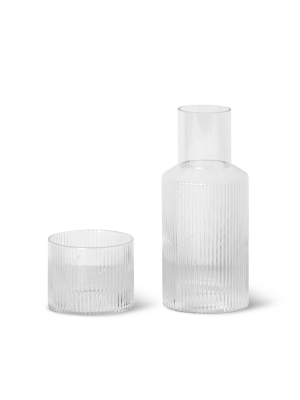 Ripple Carafe Set - Clear