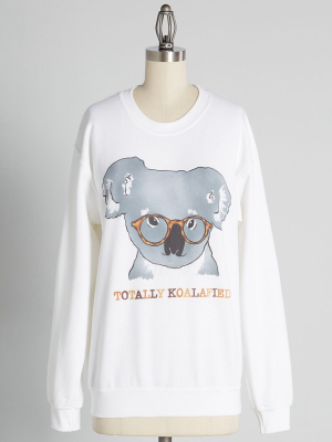 Totally Koalafied Pullover Sweatshirt