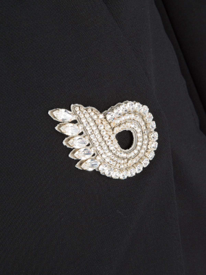 Givenchy Embellished Brooch Mini Dress