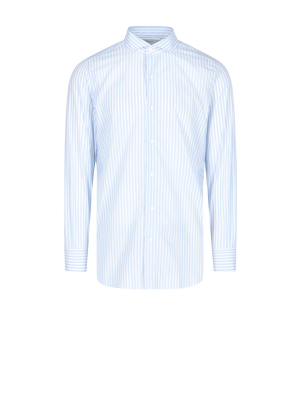 Finamore 1925 Napoli Striped Classic Collar Shirt