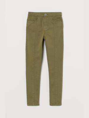 Skinny Fit Twill Pants