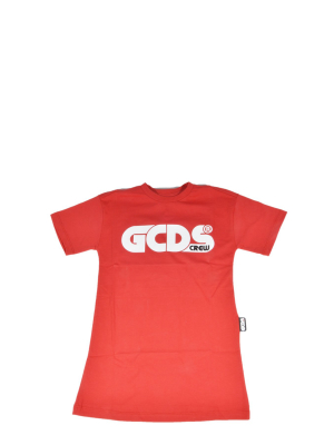 Gcds Kids Logo Print T-shirt Dress
