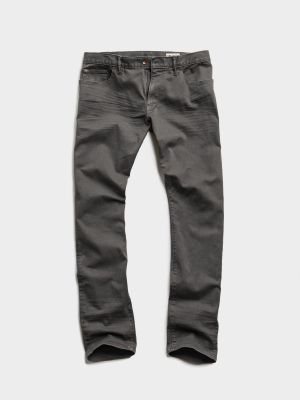 Straight Fit 5-pocket Chino In Dark Granite