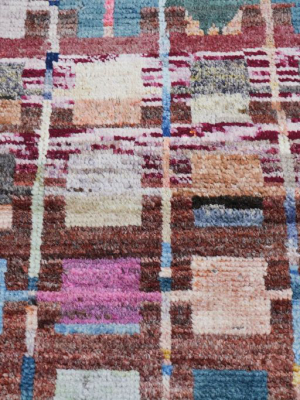 Handmade Contemporary Afghan Rug 4'9" X 6'5"