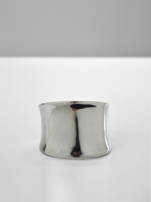 Vintage - Wide Concave Cuff / Sterling Silver