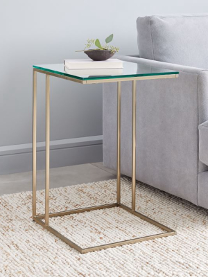 Streamline C-side Table - Glass