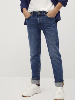 Slim-fit Vintage Wash Tim Jeans