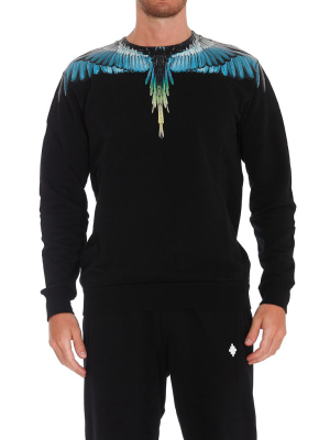 Marcelo Burlon County Of Milan Wings Print Sweatshirt