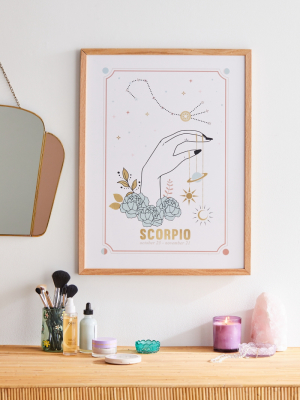 Emanuela Carratoni Zodiac Series Scorpio Art Print