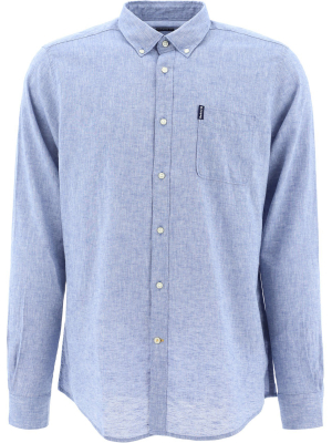 Barbour Logo Embroidered Button-up Shirt