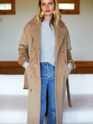 Thompson Coat - Toffee Mohair