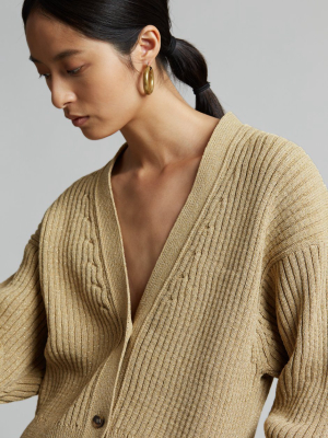 Aeron Chakra Cardigan - Metallic