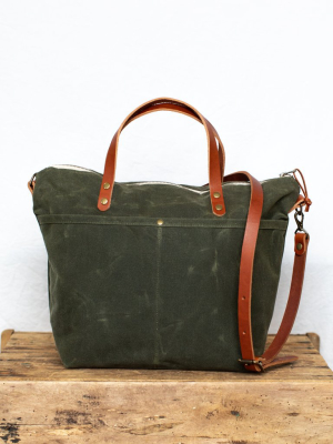 Rapidan Crossbody Tote - Olive